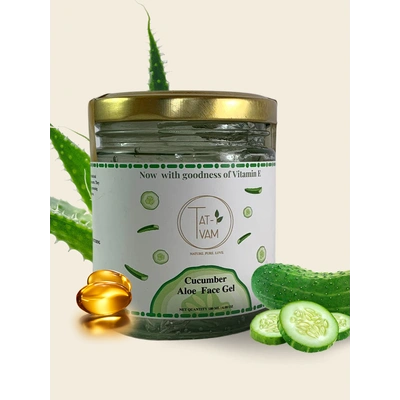 Organic Aloe Vera Face Gel with Pure Cucumber extract & Vitamin E