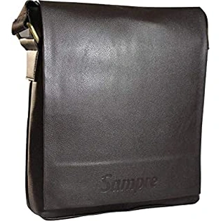 SPHINX Artificial Leather Long flap Cross-body Regular Sling Bag for men/boys - Dark Brown (L x B x H: 25 x 22 x 7 cm)