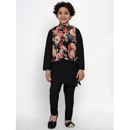 BITTU BY BHAMA MULTICOLOURED PRINTED NEHRU JACKET