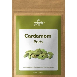 Go-Yogik Green Cardamom pod |Premium Bold quality - 8mm | 75g/2.6Oz | Wellness Gift