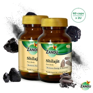 Shilajit Capsules For Strength & Stamina (1 + 1 Free)