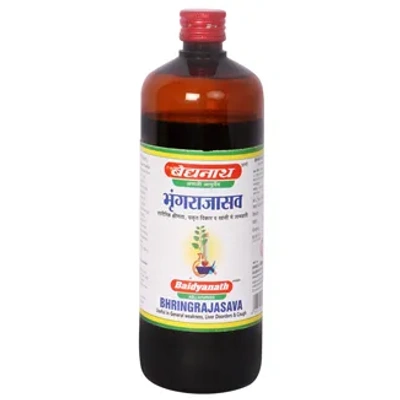 Baidyanath Ayurvedic Bhringrajasava - 450 Ml For Hair Growth