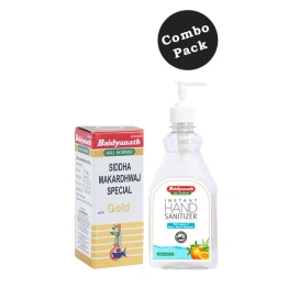 Baidyanath Siddha Makardhwaj Special10Tab With Hand Sanitizer500Gm