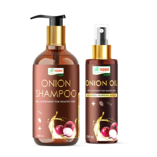 Onion Hair Oil and Shampoo for Hair Growth & Hair Fall