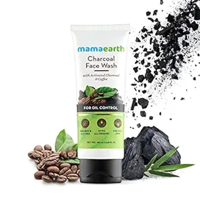 Mamaearth Charcoal Face Wash for Healthy Skin | Paraben & SLS-Free | All Skin Types