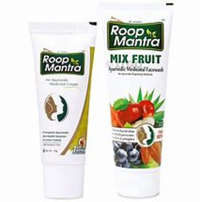 Roop Mantra Combo Pack of Face Cream 15gm & Mix Fruit Face Wash 115ml