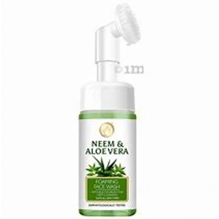 Mom & World Face Wash Neem & Aloe Vera Foaming with Brush