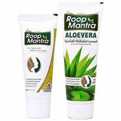 Roop Mantra Combo Pack of Face Cream 15gm & Aloevera Face Wash 50ml