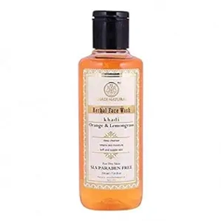 Khadi Naturals Ayurvedic Face Wash Orange & Lemongrass SLS & Paraben Free