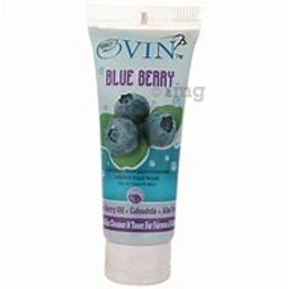 Ovin Gentle Herbal Face Wash for Glow, Radiance, Acnes & Pimples Oily & Dry Skin Blueberry