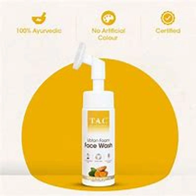 TAC The Ayurveda Co. Ubtan Foaming Face Wash for Glow & Brightening