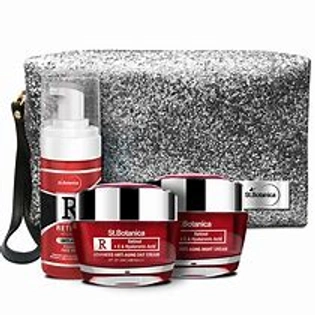 St.Botanica Youth Renewal Retinol Combo (Foaming Face Wash 120ml, Advanced Anti Aging Night & Day Cream 50gm Each) with Pouch