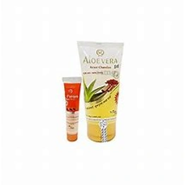 Vrinda Amrit Aloe Vera Gel Kesar Chandan with Papaya Face Wash Free