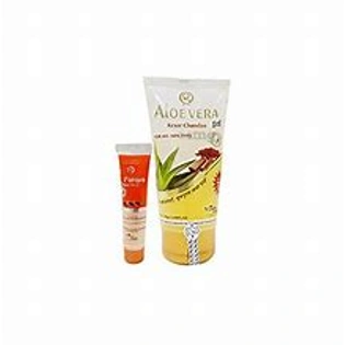 Vrinda Amrit Aloe Vera Gel Kesar Chandan with Papaya Face Wash Free