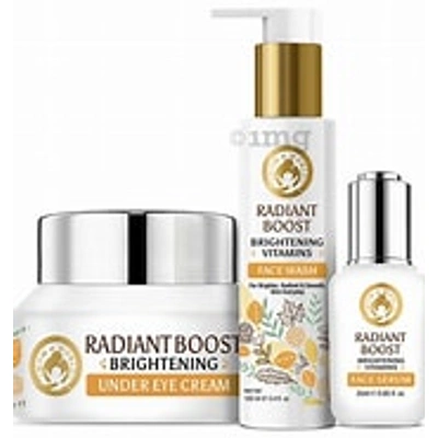 Mom & World Combo Pack of Radiant Boost Brightening Under Eye Cream 30gm, Vitamins Face Wash 100ml and Vitamins Face Serum 25ml