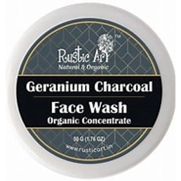 Rustic Art Organic Geranium Charcoal Concentrate Face Wash