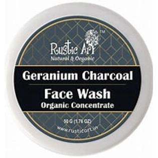 Rustic Art Organic Geranium Charcoal Concentrate Face Wash