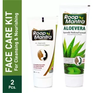 Roop Mantra Combo Pack of Face Cream 60gm & Aloevera Face Wash 115ml