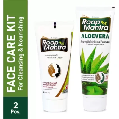 Roop Mantra Combo Pack of Face Cream 60gm & Aloevera Face Wash 115ml