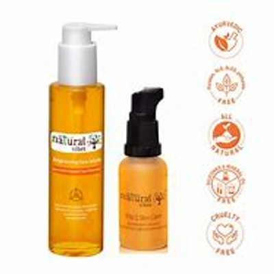 Natural Vibes Combo Pack of Brightening Face Wash 120ml and Vita C Face Serum 30ml