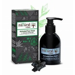 Natural Vibes Activated Charcoal and Tea Tree Face Wash