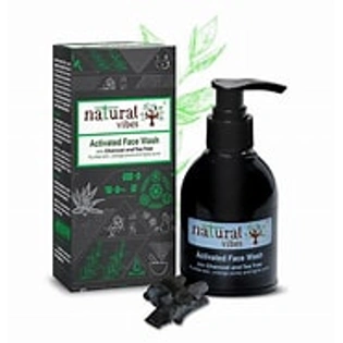 Natural Vibes Activated Charcoal and Tea Tree Face Wash