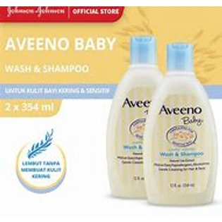 Aveeno Baby Daily Moisture Wash & Shampoo | For Sensitive Skin | Tear-Free Formula