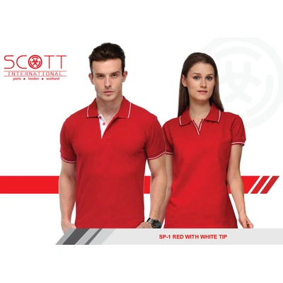 Men's and women's Tipped polo t-shirts