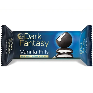 Sunfeast Dark Fantasy Vanilla Fills, 75g | New age crème biscuit, BLACK