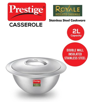 Royale Stainless Steel Insulated Casserole, 2 L