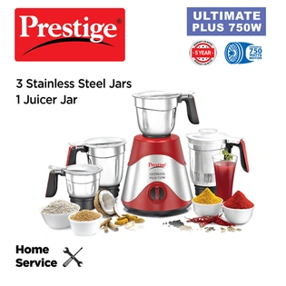 Ultimate Plus 4 Jar Mixer Grinder, 750W