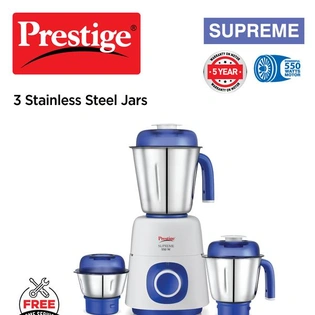 Supreme 3 Jar Mixer Grinder, 550W