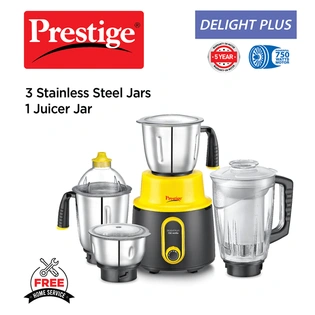 Delight Plus 4 Jar Mixer Grinder, 750 W