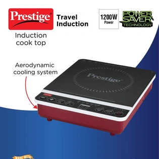 Travel Induction Cooktop, 1200 Watts, Multi-color