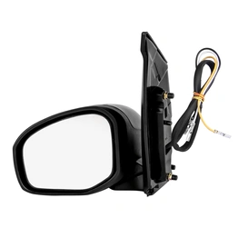 RMC Car side mirrors suitable for Honda Amaze/Mobilio/Brio (2011-2018) | motorized for mirror glass adjustment | Non Auto Fold | Without indicator (Black)