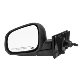 RMC Car side mirror suitable for Beat with lever (2010-2017) (ABS & Glass) | Non Auto Fold | manually operated (Black)