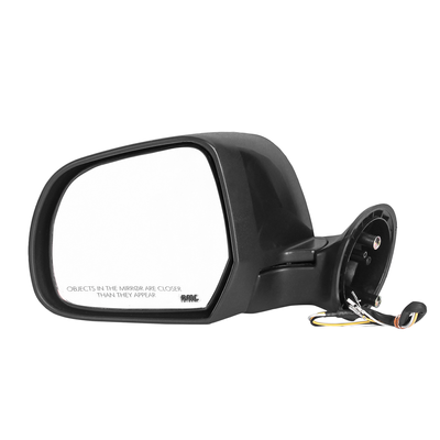 RMC Car side mirrors suitable for Duster (2012-2017) | motorized for mirror glass adjustment | Non Auto Fold | Without indicator (Black)