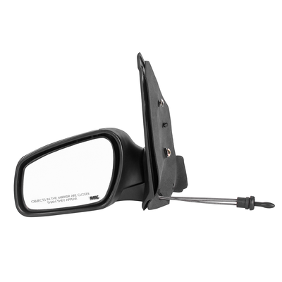 RMC Car side mirror suitable for Figo with lever (2010-2015) (ABS & Glass) | Non Auto Fold | manually operated (Black)