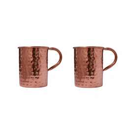 BulkySanta Pure Copper Mug | Hammered Design (450 ML) (2)