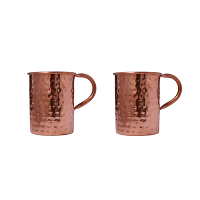 BulkySanta Pure Copper Mug | Hammered Design (450 ML) (2)