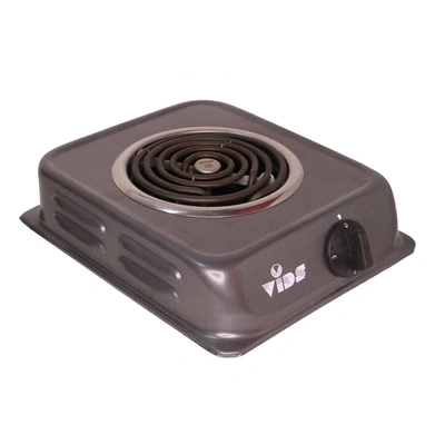 VIDS 1250 Watt Coil Electric Stove/Open Coil Stove/Electric Cooking Heater (1 Burner) (Mild Steel body) (Dark Grey), Medium