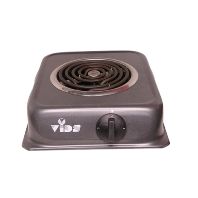 VIDS 2000 Watt Coil Electric Stove (Jhonson Body) / Open Coil Stove/G Coil Hot plate/Electric Cooking Heater/Induction Cooktop (Mild Steel body) (1 Burner) Dark Grey