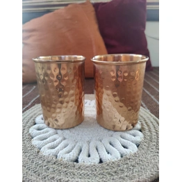 BulkySanta Pure Copper Glasses | Hammered Design (300 ML) (8)