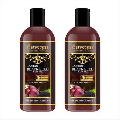 Satroopaa Onion Black Seed Hair Oil Pack of 50 ml with 14 Natural Oils for Beautiful & Strong Hair