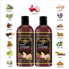 satroopaa Onion Ginger Hair Oil For Beautiful & Stronger Hair with 14 natural oils 50 ml Hair Oil (50 ml)