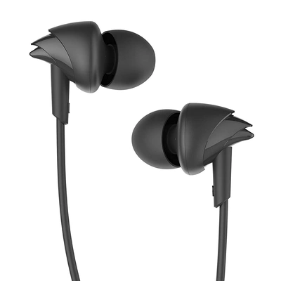 boAt Bassheads 100 in Ear Wired Earphones with Mic(Black)