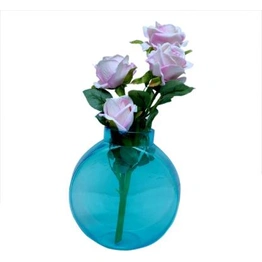 craftfry Glass Vase (16 cm., Ocean Blue)