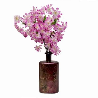 craftfry Glass Vase (11 inch, Multicolor)