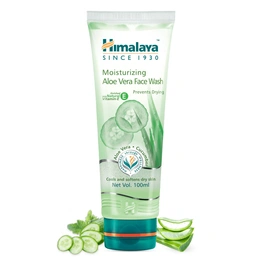 HIMALAYA MOISTURIZING ALEO VERA FACE WASH 100ML*