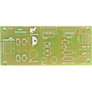 6v / 12v LED Emergency Light with Automatic Battery charging PCB Perfect for Educational Projects - PCB only